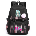 Multikas Anime Hatsune Miku Tr&uuml;kitud Suure Mahutavusega Seljakott Teismelisele &Otilde;pilasele Koolikott T&uuml;drukule Poisile Koolikott Naistele Veekindel Reisi-kott