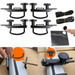 4 tk metallist autode U-poldiklambrid Universaalne katuseraami tarvikute komplekt Veoauto U-poldiklambrid One Size must