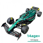 Klassikalise j&otilde;udlusega Martin AMR24 v&otilde;idus&otilde;iduauto ehitusklotsid 1912 tk tellistega MOC F1 v&otilde;idus&otilde;idu Tehnika S&otilde;idukite mudelikomplekt J&otilde;ulukink No Box