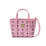 MCM Toni Logo T&otilde;mblukuga Nahast T&otilde;mblukuga Ostukott &Otilde;lakott Ristkorpuseline K&auml;ekott Mini Naiste T&otilde;mblukuga Kott Virsikuroosa MWPFSMT03PZ001 Shopping Bag Set(Basic Set+Shopping Bag)