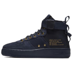 Nike SF Air Force 1 Mid Obsidian Metallic Gold aj0424-400 35.5