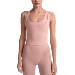 Nike X Skims Matistav Dri-FIT Niiskust Imav &Uuml;hev&auml;rviline &Uuml;mmarguse Kaelusega Sporditank Topp Naiste topid TPTNK10540W-HIM XS