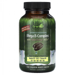 Irwin Naturals, Mega B-kompleks kiire energiaga MCT-dega, 60 vedelat pehmet kapslit