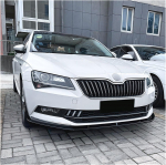 Skoda Superb B8 III 3V3 3V5 2015-2019 jaoks Esistange Huulespoiler Auto Difuusor Splitter Tuuning Kaitsja Eraldaja Kerekomplekt