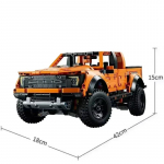 1379 tk Tech Raptors F150 Veoauto V&otilde;istlusauto Ehituskomplekt &Uuml;hilduv MOC Loov DIY S&otilde;iduki Tellised M&auml;nguasjad Kingitus Lastele Teismelistele T&auml;iskasvanutele