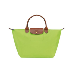 Longchamp Le Pliage Original 30 L&uuml;hikese k&auml;epidemega Kl&otilde;pskinnitusega T&otilde;mblukuga Sulgemisega Nahast L&otilde;uendist Nailonist T&otilde;mmatav Kott Naiste totekott Roheline 1623089355 Green
