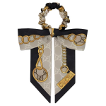 Gucci Siidist Juuksekumm Vibu Kaunistusega Naiste Aksessuaarid Beež Must 8056813G0011079 F,Beige/Black