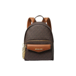 Michael Kors Maisie Klassikaline Monogramm Logo T&otilde;mblukuga Sulgemine T&ouml;&ouml;le S&otilde;itmiseks Seljakott Naiste seljakott Tume-Pruun 35F3G5MB0B-BROWN Basic Set (Bag+Dust Bag)