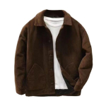 Meeste velvetist jakk Talvine soe ja paks mantel vabaaja rev&auml;&auml;rkraega veoauto jakk Vintage retro t&auml;navar&otilde;ivad igap&auml;evaseks kandmiseks t&ouml;&ouml;le s&otilde;itmiseks 3XL kohv