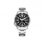 CITIZEN Ecology Drive Kollektsioon Mehaaniline mehhanism Roostevabast terasest rihmaga k&auml;ekell Unisex Must sihverplaat NY0130-83E Black Dial