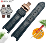 Ehtne nahast k&auml;ev&otilde;ru GC k&auml;ev&otilde;rule 22*13mm 20*11mm Sissel&otilde;ikega rihm roostevabast terasest liblikpandlaga 20-11mm black