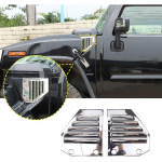 2 tk auto k&uuml;lgmise &otilde;huava katte kapoti sisselaskeava raami viimistlusliist &Uuml;hilduv 2003-2009 Hummer H2-ga, k&uuml;lgmise &otilde;huv&otilde;tuava katte kapoti kate Auto v&auml;lisdetailid (Asi h&otilde;be