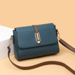 Klapprihmaga &otilde;lakotid naistele Vintage Spleissitud Crossbody Messengeri kott Rahakott Naiste PU-nahast k&auml;ekott Tasku sinine