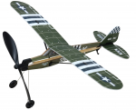 Ikeda Kogyo Mudellennuk Aviator Piper Cub Co., Ltd. [M&auml;nguasi/Meisterdamiskomplekt/Meisterdamine/Lennuk] J-3 roheline