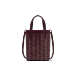 Lacoste Moeretro Print PVC Kandekott &Otilde;lakott Risti-kehakott V&auml;ikesed Naiste kotid S&uuml;gavpunane Aprikoos NF4463ZEM45 Dark Red & Apricot,Extra Small