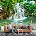 3D metsavaatega juga tapeet Loodusmaastik juga seinamaal Elutuba Magamistuba juga seinamaal Kodu kaunistus 200 cm(W) x 140 cm(H)