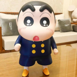 Crayon Shin-Chan 40cm Kuju Noob Ah Dai Suur 1:1 Mudel Jaapan Nohara Shinnosuke Lamav K&uuml;lili Asendis Nukk M&auml;nguasi Kingitus Kaunistused black
