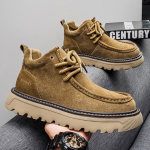 S&uuml;gisesed Meeste Luksuslikud Suede Nahast Vabaajajalatsid Klassikalised Retro V&auml;lispordi Vabaajajalatsid Briti Madalad Mokassiinid Pehmed Meeste Saapad 44 pruun