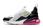 Nike Air Max 270 Valge Must Laser Fuchsia Volt GS 943345-102 38