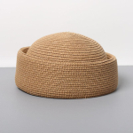 2026 Uus Looduslik 100% Rafia Fedora Baretid M&uuml;ts Naistele Suvine Prantsuse Retro Kuppel &Uuml;laosa Pillbox M&uuml;ts Naistele Puhkus Rannik Rohust M&uuml;ts beige
