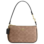 Coach Nolita 19 Logoga T&otilde;mblukuga Kaetud L&otilde;uend K&auml;ekott Naiste k&auml;ekotid Pruun Must CW426-IMQRX Gift Box Sets (Basic Set+Black Box) gray