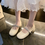 2024 Uued Naiste Kingad Kevad Naiste Lamedad Kingad V&auml;litingimustes &Uuml;hev&auml;rvilised Mary Jane Magusad &Uuml;marate Ninadega Madala Suuga Lamedad Kingad Zapatillas 35 beež