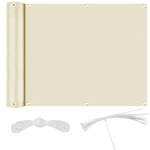 Veekindel P&auml;ikesekaitsekate (purje) koos aasadega Pergola R&otilde;du Privaatsuskate Varikatus Tarp Terrassi Piirdeaia V&auml;liaia Tagahoovi Basseini jaoks (Beige,90x300CM) beige