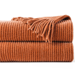 Battilo Chenille Kootud Tekid Tuttidega Roheline Ruuduline Visketekk Voodi Diivani Kaunistamiseks Magamistoa Kevadine Dekoor 127x152cm brown
