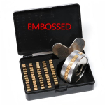 ZONESUN FR900 FR770 kuumpressimise t&auml;hestikukomplekt kuumpressmasin t&auml;hestikukomplekt kuup&auml;evakodeerimismasin t&auml;hed numbrid messingist number Emboss Set black