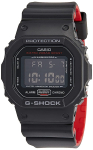 CASIO G-Shock DW-5600HR-1 Must Punane Digitaalne Spordikell Meeste Kvarts 200M Veekindel P&otilde;rutuskindel K&auml;ekell