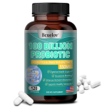 100 miljardit probiootikumi prebiootikumi seedetrakti ens&uuml;&uuml;me 550 mg 120 kapslit 120 tk 120 Capsules