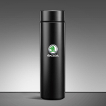 Auto isoleeritud tass veetass kohvi tee termostass salongi jaoks Skoda Octavia Superb Rapid Kodiaq Scala A5 A7 Yeti Kamiq Karoq fsvr64 must