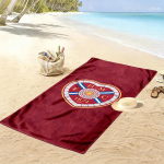 Heart of Midlothian 2D tasaprint r&auml;tik, suur pehme kiiresti kuivav r&auml;tik randa, telkimiseks, ujumiseks 80cmx160cm(31x63inch) mitmev&auml;rviline