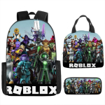 Laste ROBLOX-i teemaline koolikoti komplekt koos l&otilde;unakoti ja pliiatsikarbiga algkooli &otilde;pilastele Backpack