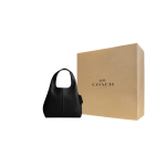 COACH Lana poleeritud kivikujulise nahaga &uuml;hes &otilde;las kantav k&auml;ekott keskmine naiste must CM545-V5BLK Gift Box Set (Basic Set+Yellow Box) beige