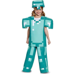 Minecraft Kost&uuml;&uuml;m Teemantsulam Halloweeni M&auml;ngu Riided Lastele Cosplay Ender Draakon L blue