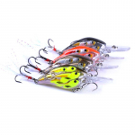 HENGJIA Crankbait Swim Bait plastist biooniline vobleriga kalastustarvete kalavarjud magevee jaoks 4pc sent randomly