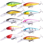 Kalas&ouml;&ouml;dad Minnow kalap&uuml;&uuml;gi landid meriforelli jaoks uppuvad crankbaits jerkbaits merevee k&otilde;vad kalad 10 Pcs
