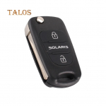 Hyundai Solarise tarvikute jaoks m&otilde;eldud asendusauto kaugjuhtimispuldi klapitav kokkuklapitav v&otilde;tmekarp 3 nupuga Silver Red