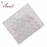 24 tk Kahepoolsed kleepuvad teibid Nail Art Tabs L&auml;bipaistev manik&uuml;&uuml;r v&otilde;ltsotsiku jaoks one size