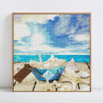 DIY teemantmaal Maaliline mere&auml;&auml;rne t&auml;isringiline rhinestone'i pilttikandid 30x30