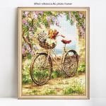 5D teemantmaali maaliline t&auml;is&uuml;mmarguse tikandiga soodusm&uuml;&uuml;k tool ja lillepilt Rhinestone teemant 20X30