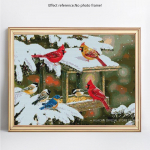 Teemantmaaling Loom Lind Talvine Puu Rhinestone Mosaiic Teemanttikandid 20X30CM