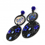 NOA [H8384] - Boucles Cr&eacute;ateur 'Carmen' bleu sinine