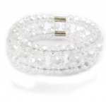 Les Tr&eacute;sors De Lily [I2758] - Bracelet cr&eacute;ateur 'Sissi' blanc cristal valge