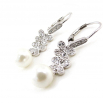 Les Tr&eacute;sors De Lily [J0182] &ndash; h&otilde;bedased BO 'Sissi' valged liblikad valge