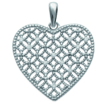 Les Tr&eacute;sors De Lily [K3623] - h&otilde;bedane ripats  Love  h&otilde;bevalge (roodiumiga kaetud) - 25x20 mm h&otilde;be