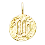 Les Tr&eacute;sors De Lily [Q7578] - kullatud ripats  Astrology  antiikkuld (neitsi) - 12 mm kuld