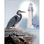 Teemantmaali maastik T&auml;is&uuml;mmargune lind 5d Teemantmaaling Loomad Tikand Ristpiste 20X30CM