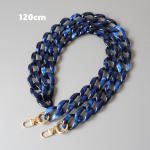 DIY uus moodne naiste kott, eemaldatav asendus, sinine roosa pruun akr&uuml;&uuml;lkett Luksuslik rihma vaigust &otilde;lg-siduri kett 120CM